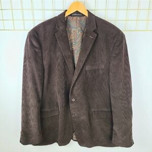 Lauren Ralph Lauren Brown Elbow Patch Corduroy Blazer Sport Coat